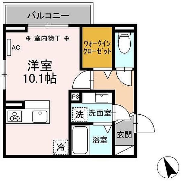 三重県四日市市堀木２丁目(賃貸アパート1R・2階・30.30㎡)の写真 その2