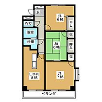 プラムスクエア  ｜ 三重県四日市市日永西４丁目（賃貸マンション3LDK・1階・61.50㎡） その2