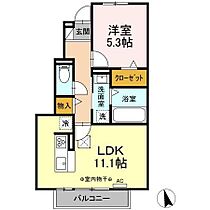 エスポワール 105 ｜ 三重県四日市市日永西１丁目29-36（賃貸アパート1LDK・1階・42.55㎡） その2