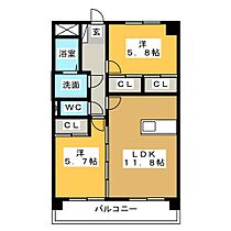 プリリアンスＴＡＫＥＫＯＳＨＩ  ｜ 三重県四日市市久保田２丁目（賃貸マンション2LDK・5階・56.70㎡） その2