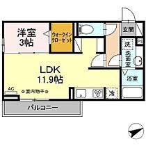 サニースペース 203 ｜ 三重県四日市市伊倉３丁目1番15号（賃貸アパート1LDK・2階・37.69㎡） その2