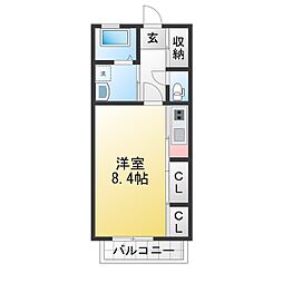 MaisonCocotte 1Kの間取図画像