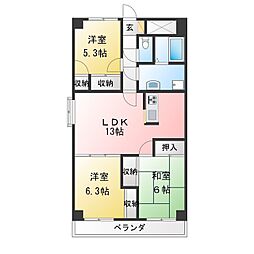 アヴァンセ・F 3LDKの間取図画像