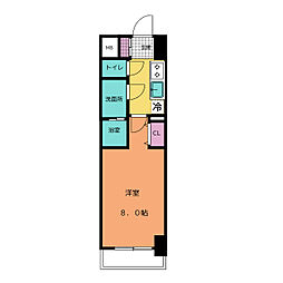 S-RESIDENCE四日市市堀木amante(アマンテ) 1Kの間取図画像