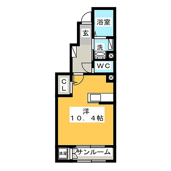 サンライズ川越Ｂ ｜三重県三重郡川越町大字南福崎(賃貸アパート1K・1階・32.23㎡)の写真 その2