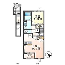 ボヌール 202 ｜ 三重県四日市市大矢知町字下沢971-1(仮)（賃貸アパート1K・2階・33.56㎡） その2