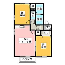 グラティチュード　Ｅ棟  ｜ 三重県四日市市大矢知町（賃貸アパート2LDK・2階・53.76㎡） その2