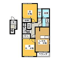 ミレーニア  ｜ 三重県四日市市広永町（賃貸アパート2LDK・2階・58.40㎡） その2