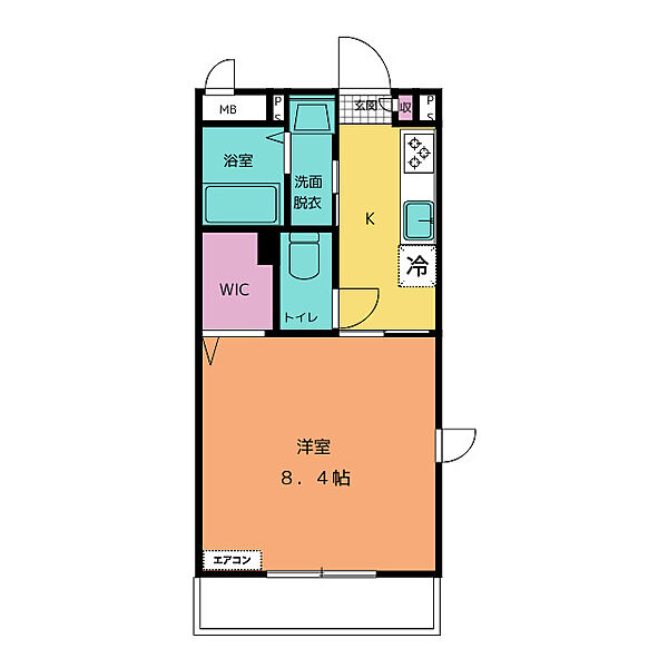 仮称川越町当新田エネアップマンション 107｜三重県三重郡川越町大字当新田(賃貸マンション1K・1階・27.75㎡)の写真 その2