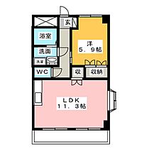 メゾン・ド・アンジュ　Ｂ棟  ｜ 三重県三重郡川越町大字豊田一色（賃貸アパート1LDK・2階・39.60㎡） その2