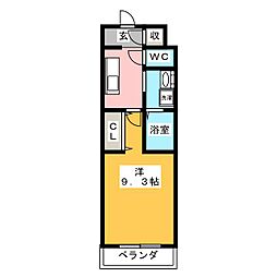 リビエール・Ｎ　壱番館 1階1Kの間取り