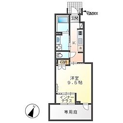 Panof（パノフ） 1階1Kの間取り