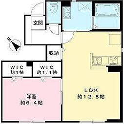 Grundy 1階1LDKの間取り