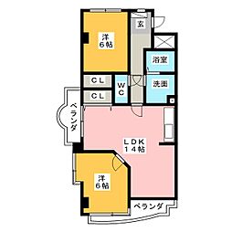 間取図画像 2LDK