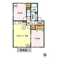 グラティチュードE 2LDKの間取図画像