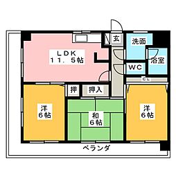 ノーヴァ・フレア 3LDKの間取図画像
