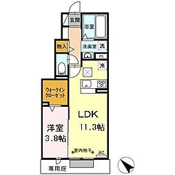 MD-room 1LDKの間取図画像