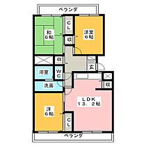 MESSAGE桜橋  ｜ 三重県津市桜橋３丁目（賃貸マンション3LDK・2階・74.52㎡） その2