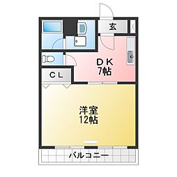 間取図画像 1DK