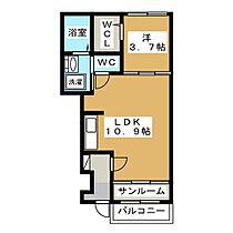 サンライズ　コーポ  ｜ 三重県津市上浜町５丁目（賃貸アパート1LDK・1階・37.93㎡） その2