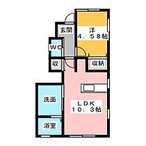 プリマデコールC棟  ｜ 三重県津市久居野村町（賃貸アパート1LDK・1階・37.47㎡） その2