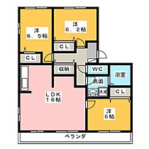 シュロス作右衛門  ｜ 三重県津市栄町４丁目（賃貸アパート3LDK・3階・79.71㎡） その2