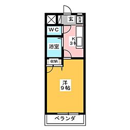 間取図画像 1K