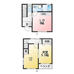 ハウスジョイラック 2LDKの間取図画像