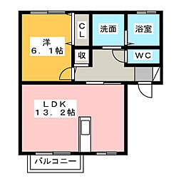 グランアーク 1LDKの間取図画像