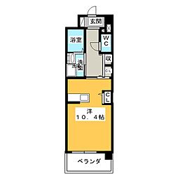 MKpromenade ワンルームの間取図画像