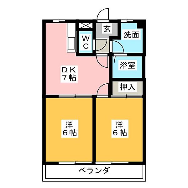 リンデン小林 ｜三重県鈴鹿市庄野東１丁目(賃貸マンション2DK・1階・41.31㎡)の写真 その2