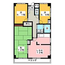 サングリーン河田  ｜ 三重県鈴鹿市算所３丁目（賃貸マンション3LDK・5階・91.96㎡） その2