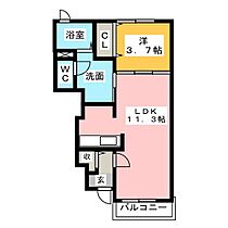 エーン　モーレン  ｜ 三重県鈴鹿市岸岡町（賃貸アパート1LDK・1階・37.13㎡） その2