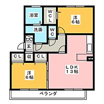 ダール・フルート  ｜ 三重県鈴鹿市江島町（賃貸アパート2LDK・1階・61.74㎡） その2