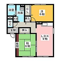 メゾンセジュールＢ棟  ｜ 三重県鈴鹿市長太旭町２丁目（賃貸アパート2LDK・1階・55.00㎡） その2