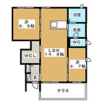 サンセール　A棟  ｜ 三重県鈴鹿市中旭が丘２丁目（賃貸アパート2LDK・1階・58.11㎡） その2