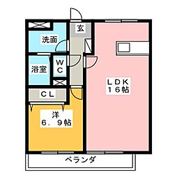 間取図画像 1LDK