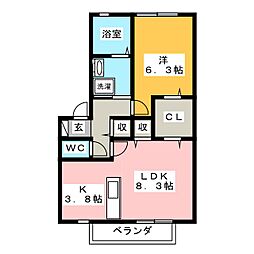 間取図画像 1LDK
