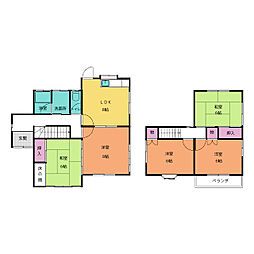 道伯5丁目一戸建 1階5DKの間取り