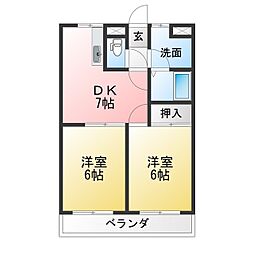 FILIAL 2DKの間取図画像