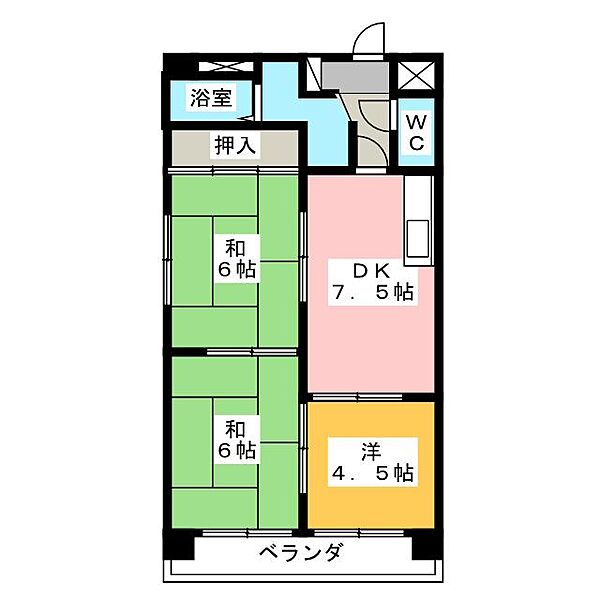 ライフページ ｜三重県桑名市矢田磧(賃貸マンション3DK・2階・53.00㎡)の写真 その2