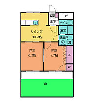 ブランシュール  ｜ 三重県桑名市長島町押付（賃貸マンション2LDK・1階・49.50㎡） その2