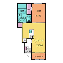 ラシアIII 105 ｜ 三重県いなべ市北勢町麻生田3651（賃貸アパート1LDK・1階・50.05㎡） その2