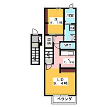 サニーセルシオ  ｜ 三重県桑名市大字東方（賃貸アパート1LDK・2階・40.09㎡） その2