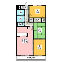 エトワール桑名  ｜ 三重県桑名市大字東方（賃貸マンション3LDK・2階・66.96㎡） その2