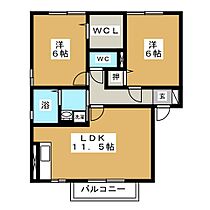 アンジェリーク　Ａ棟  ｜ 三重県桑名市大字和泉（賃貸アパート2LDK・2階・55.44㎡） その2