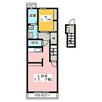 セレノ  ｜ 三重県桑名市大字額田（賃貸アパート1LDK・2階・40.09㎡） その2