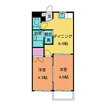 ハイツリバーアイランド　Ｄ棟  ｜ 三重県いなべ市大安町石榑東（賃貸アパート2K・2階・39.74㎡） その2