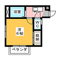 間取図画像 1K
