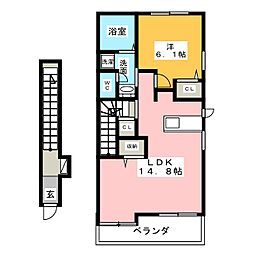 間取図画像 1LDK
